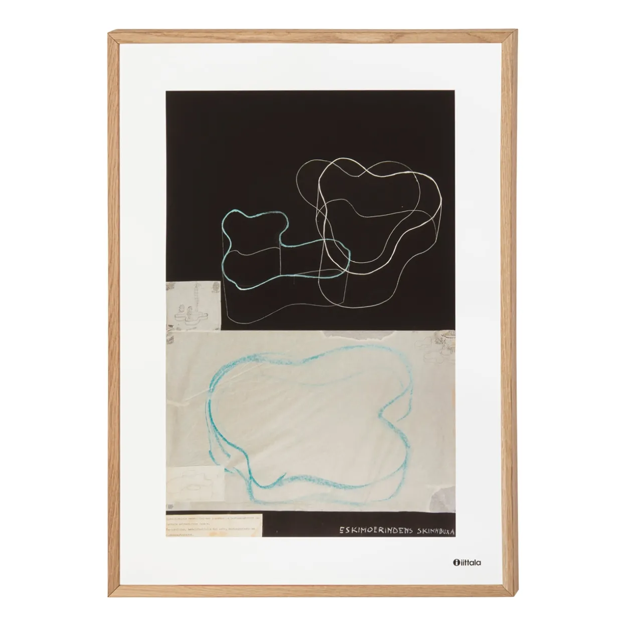 Art poster 50x70cm Sketch svart
