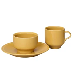 Assiett 19cm ockra