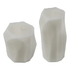 Blockljus 16cm sand