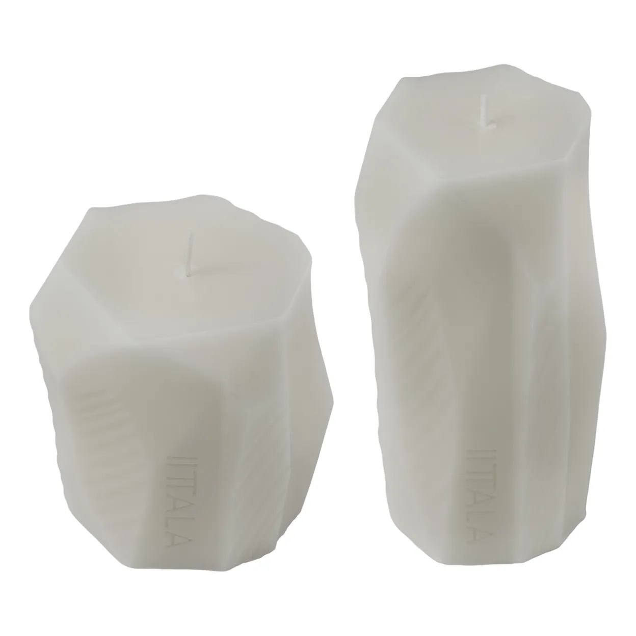Blockljus 10cm sand