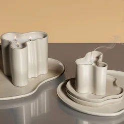 Doftljus 8cm sand
