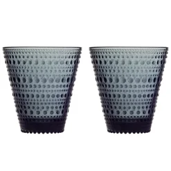 Dricksglas 30cl mörkgrå 2-pack