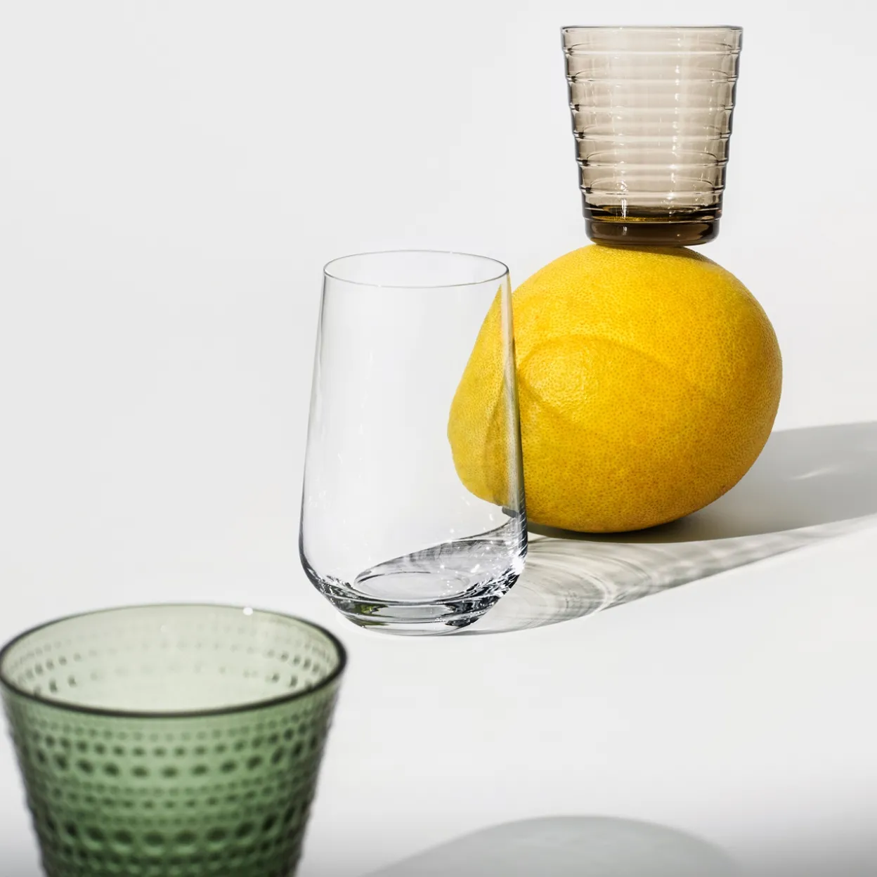 Dricksglas 30cl tallgrön 2st