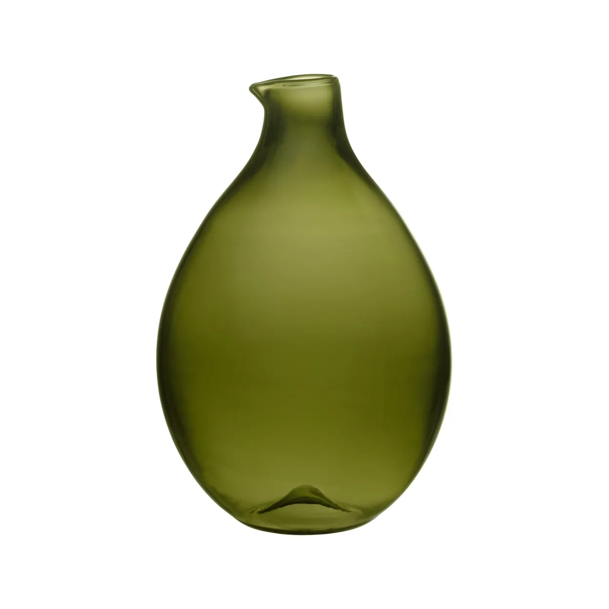 Fågelflaska rund 108x164mm mossgrön