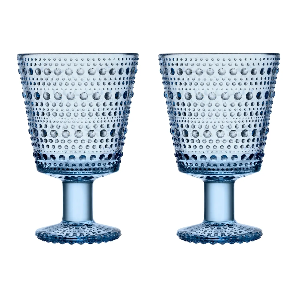 Glas på fot 26cl aqua 2-pack