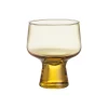Glas på fot 29cl eldgul 2-pack