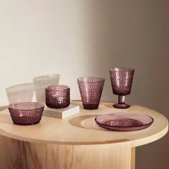Glas på fot 26cl ljung 2st