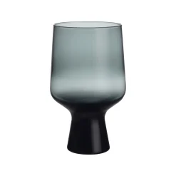 Glas på fot 40cl stålgrå 2-pack