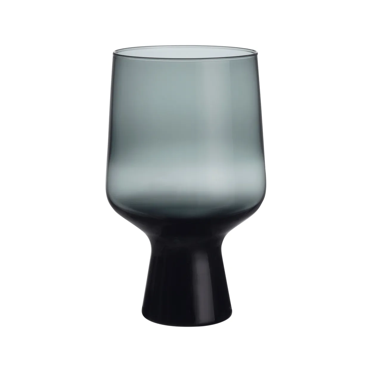 Glas på fot 40cl stålgrå 2-pack