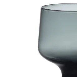 Glas på fot 29cl stålgrå 2-pack