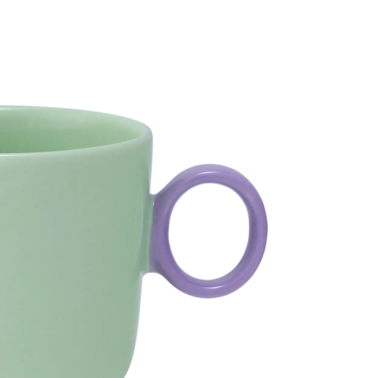 Mugg 0,35l mint-lila