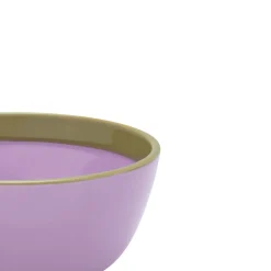 Skål 19cm lila-oliv