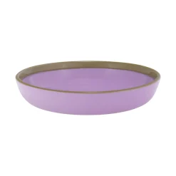 Skål/tallrik 22cm lila-oliv