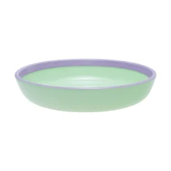 Skål/tallrik 22cm mint-lila