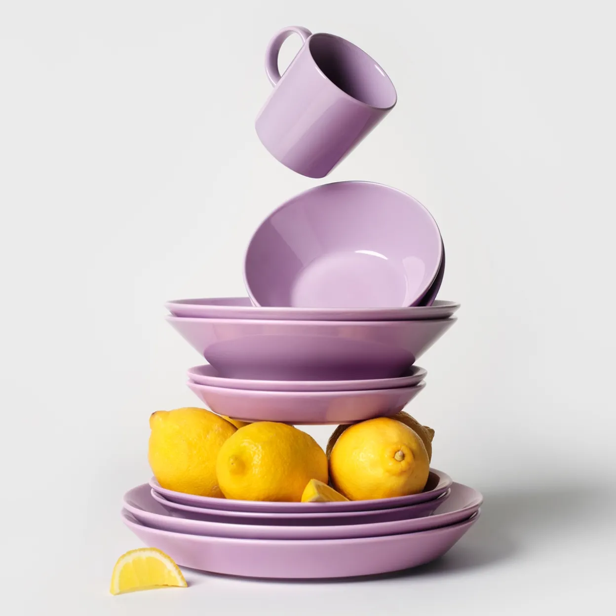 Tallrik 26 cm ljus lila