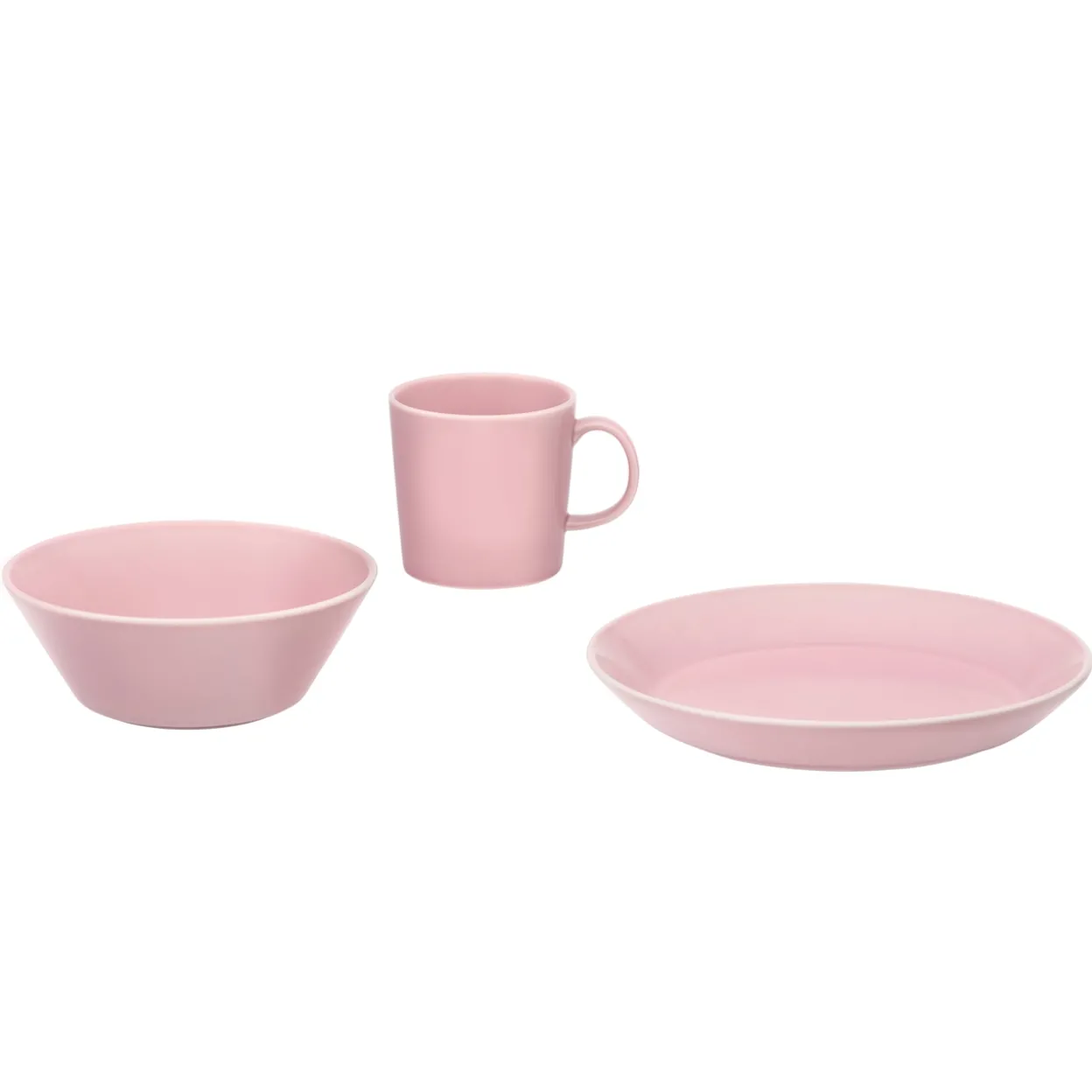 Tallrik 21cm rosa