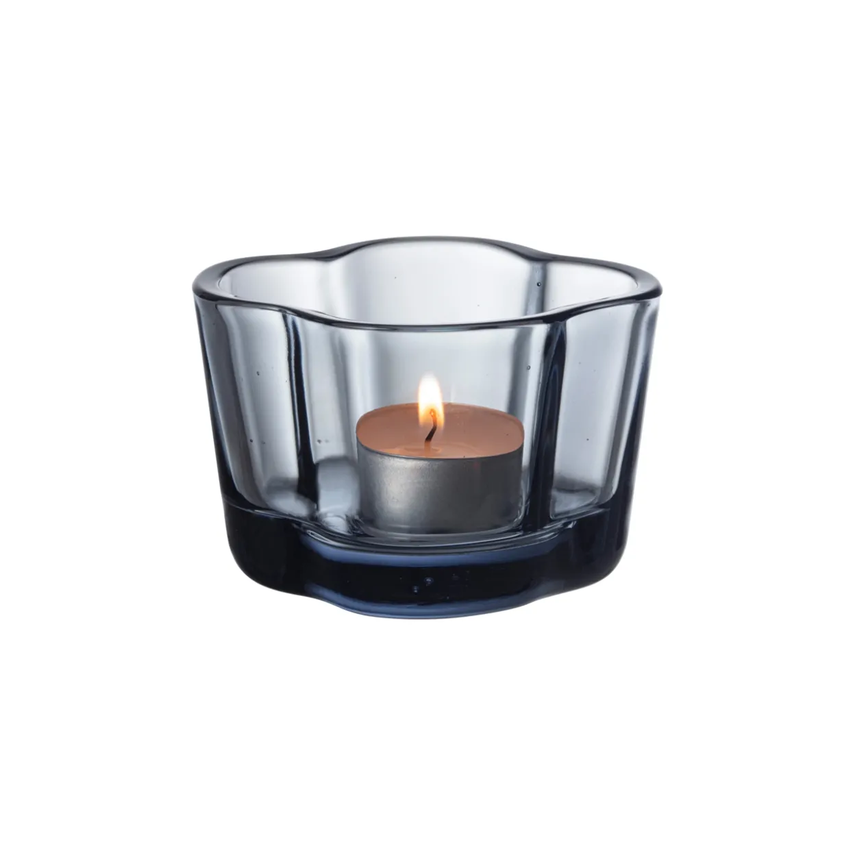 Värmeljusstake 60 mm i återvunnet glas